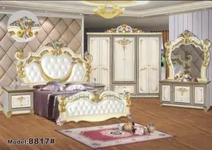 Superlative King Size Royal Bed With Dressing Mirror