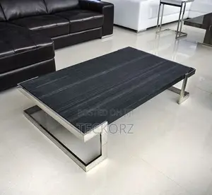Coffee Table Center Table With Veneered Wooden Top