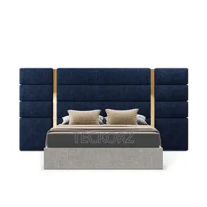 Upholstered Velvet Bed Frame With Headboard
