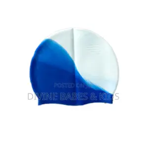 Fitted Silicone Swim Cap -Orange,Pink,Blue,Yellow and Grey