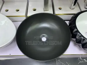 Black Round Counter Top Basin