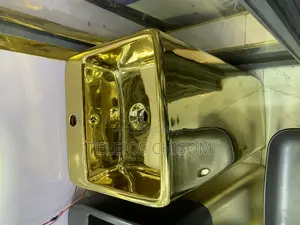 Wash Hand Basin Free Standing Gold