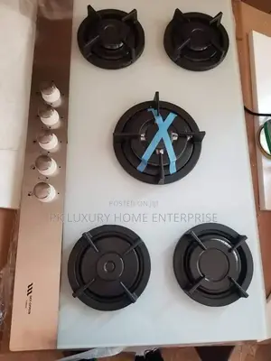 White 5 Burner Gas