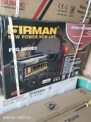 Firman Cooper Coil Generator Fpg3800e2 2 Years Warranty