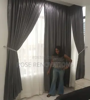 Dark Grey Italian Curtains