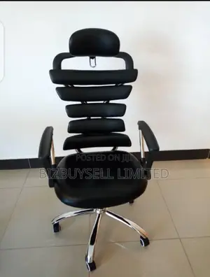 Ergonomic Chair, Swivel and Reclining With Headrest.
