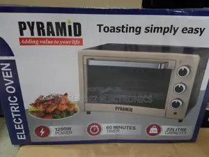 Pyramid 22L - 1200w Electric Oven, Toaster With Grill Functn