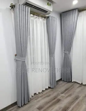Beautiful Light Gray Curtains Made in Turkey