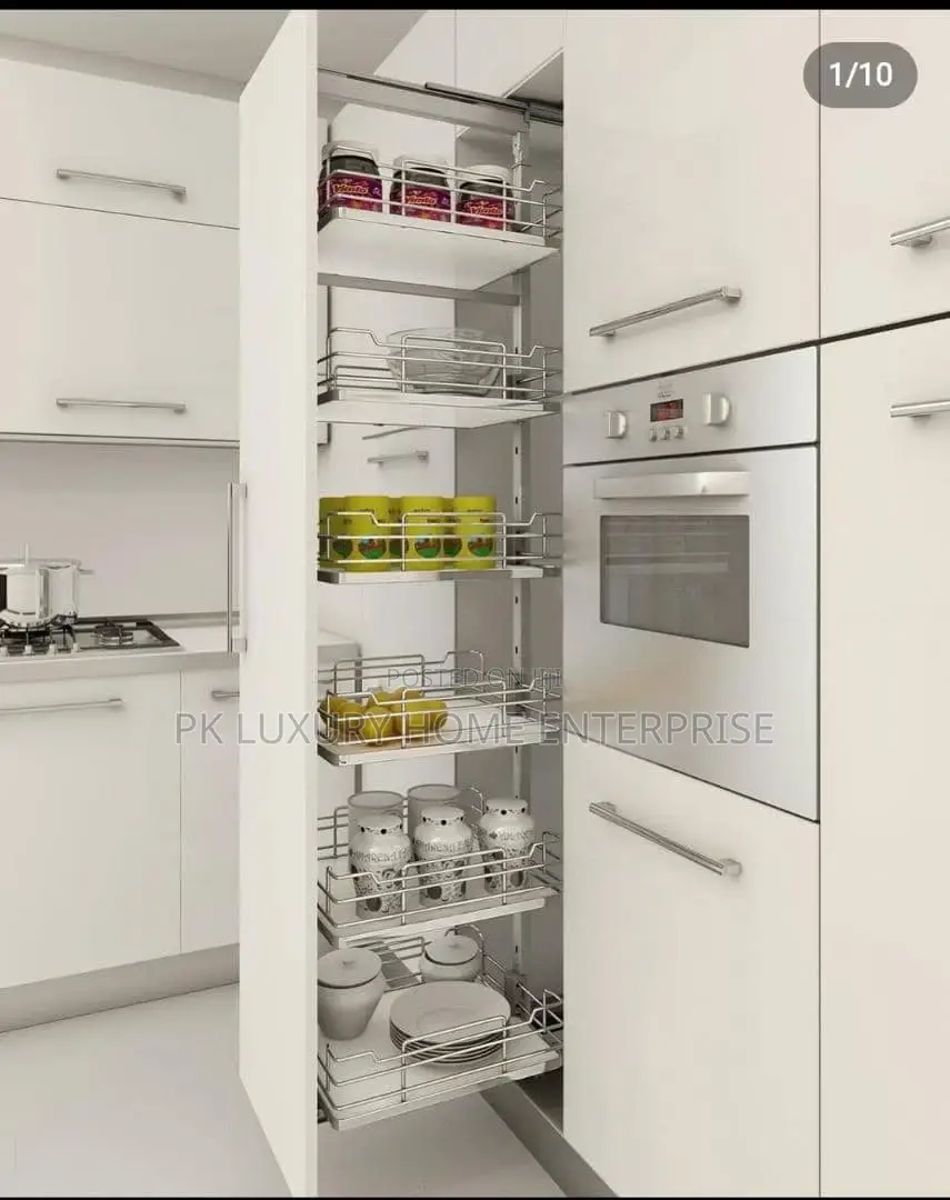 Silver Pull Out Pantry