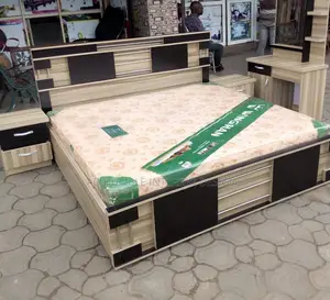 Wooden Bedframe With Dressing Mirror