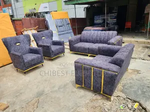 Quality Complete Set of 7 Seaters Upholstery Padded Sofa