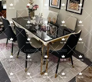 New Imported Classic Marble Top Dining Set