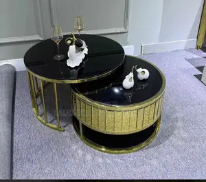 New Imported Classic 2in1 Glass Top Center Table