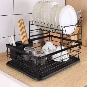 Stand Dish Drainer Black