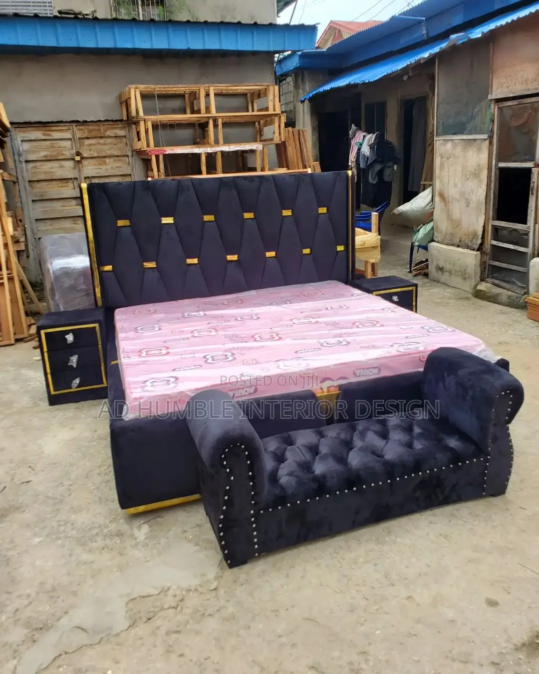 6/6 Standard Padded Bedframe.