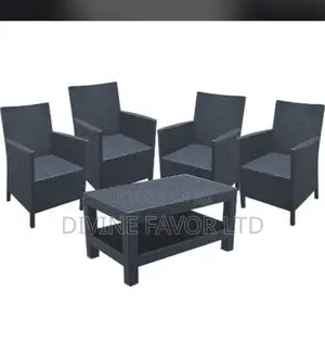 Strong Table and 4 Chairs for Restaurants and Gardens.