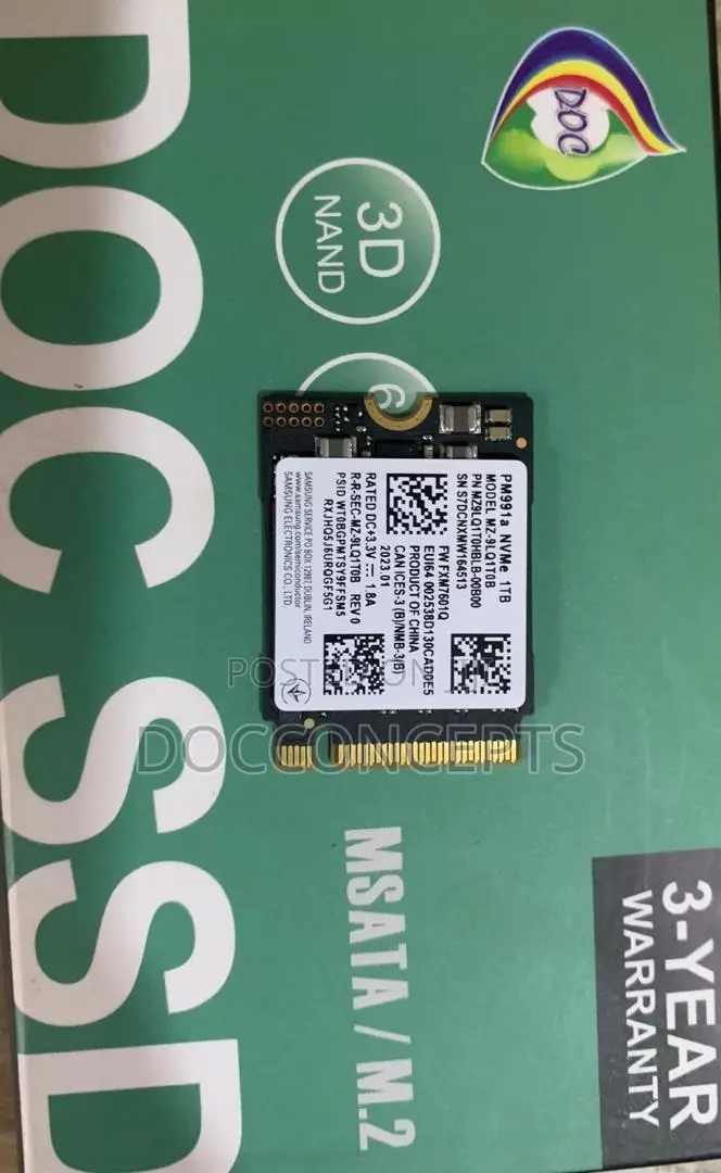 Samsung 1tb Nvme 2230 SSD M.2