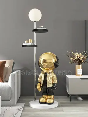Home Decor Creative Luminous Astronaut Statue Floor Lamp
