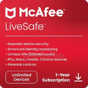 McAfee Lifesafe Unlimited Device 1 Year
