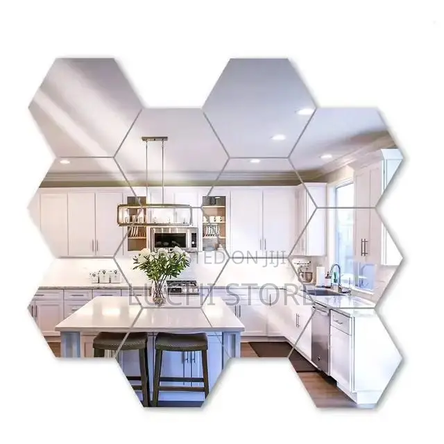 Hexagon Acrylic Mirror Wall Sticker
