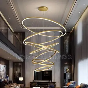 Home Living Room Decoration Vintage Ring Pendant Ceilin Lamp