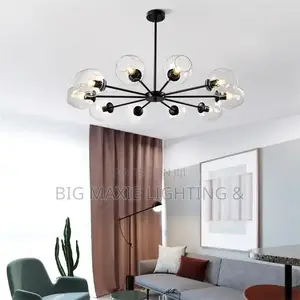 Glass Bubble Vintage Ceiling Chandelier Lamp Living Room