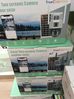 Solar Two Screens Camera 4g Outdoor Solar V380 Pro