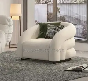White Lounges Single Sofa Chaise Chairs