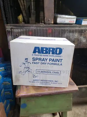 1 Carton of Abro Spray Paint 12 Pieces