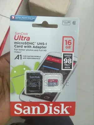 Sandisk Ultra Microsdhc UHS 1 Card With Adapter 16gb 98mb