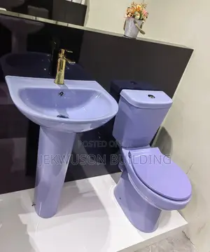 Wc Sky Blue With Wash Hand Basin
