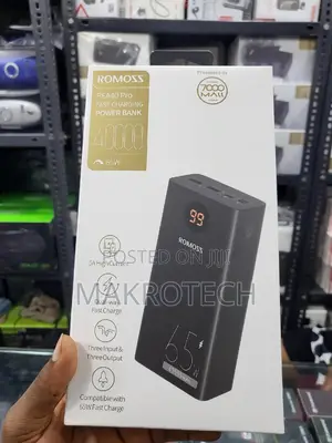 ROMOSS 65W Power Bank 40000mah USB Cpdportable Laptop Charge