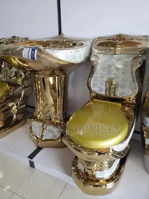 Royal Wc Set With Golden Design