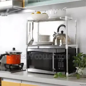2 Steps Multifunction Telescopic Microwave Frame Stand Rack