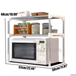 2 Steps Multifunction Telescopic Microwave Frame Stand Rack