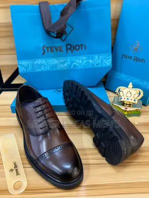 Original Steve Riots Brown Men's Quality Designer Shoes 