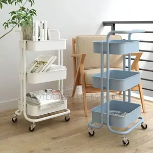 3 Tiers Movable Utility Cart/Kitchen Trolleys - Organizers