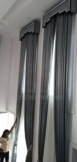 Board Curtains Silver Grey Turkish