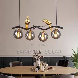 Qsin Luxury Transparent Glass Dropping Light