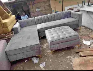 L Shape With Ottoman