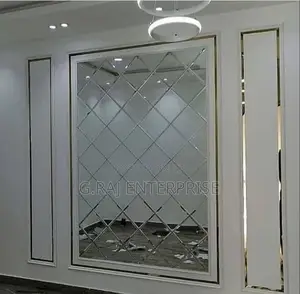 Luxury Pattern Bevel Wall Mirror