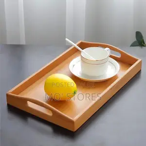 Set of 3 Wooden Bamboo Tray