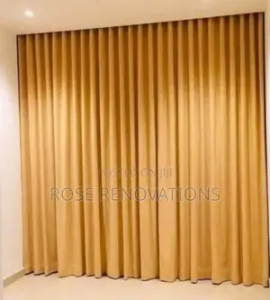 Sharp Golden American Curtains 5500 Per Yard