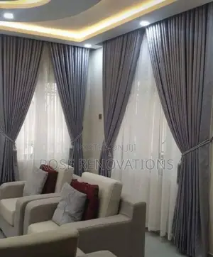 Silver Grey Turkish Curtains 4500 Per Yards