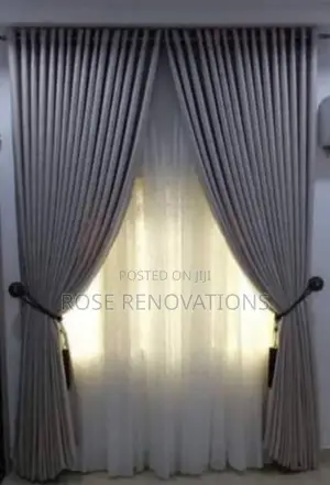 Silver Gray Turkish Curtains 4500 Per Yards