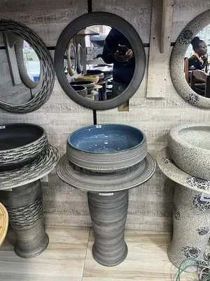 Standing Washing and Basin With Mirror 008