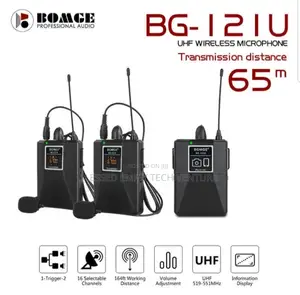 Wireless Lavalier Lapel Microphone for iPhone, Android