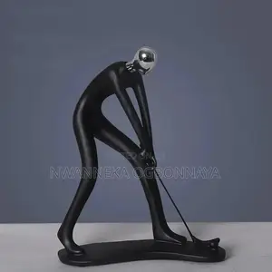 Modern Figure Golfer Footballer Cyclist Shooter Sculpture
