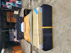 Quality 4.5by6 Upholstery Padded Bed Frame With One Bed Side
