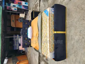 Quality 4.5by6 Upholstery Padded Bed Frame With One Bed Side